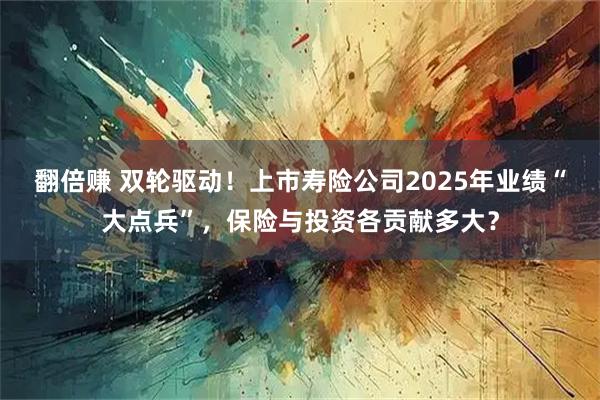 翻倍赚 双轮驱动！上市寿险公司2025年业绩“大点兵”，保险与投资各贡献多大？